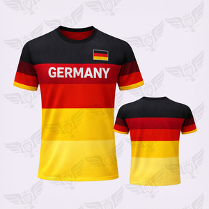 Maillot de football allemand de conception nouvelle 2026, sublimation personnalisée, maillots de football à séchage rapide, t-shirts - Product Image 4