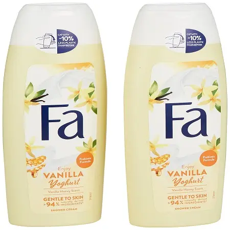 Fa Shower Gel Baunilha Mel 250ml, Pacote de 2