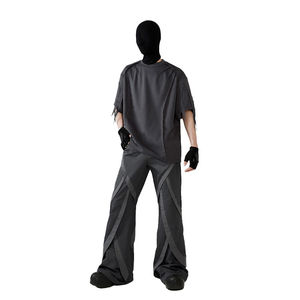 ODM เสื้อยืดล้างกรดผู้ชายโอเวอร์ไซส์พิมพ์ลายดิจิตัลสไตล์ฮิปฮอป - Product Image 5