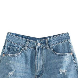 Diseña Tu Propio Logotipo, Shorts de Mezclilla para Mujer Más Vendidos, Shorts de Mezclilla con Logotipo Personalizado para Mujer - Product Image 3