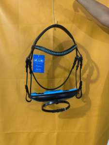 Brida de Cuero Indio de Élite para Caballo, Kostolany, Doble Rienda, Ajustable, Ajuste Cómodo, Control Equilibrado para Entrenamiento y Eventos - Product Image 3