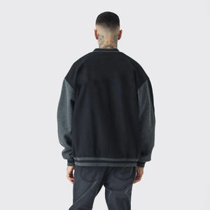 Veste universitaire en laine 100% de haute qualité avec logo brodé personnalisé, respirante, décontractée, ample, longue, pour homme, pour l'hiver - Product Image 3