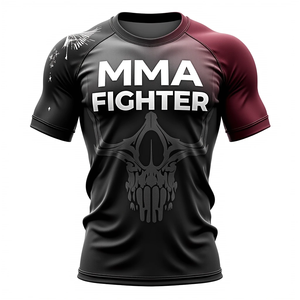 Ropa de gimnasio ligera BJJ Rash Guard para entrenamiento de MMA y deportes de combate personalizado, equipo de rendimiento atlético al por mayor - Product Image 2
