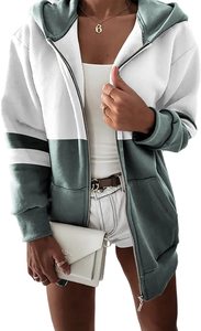 Women's Winter Hoodies with Custom Zipper Fashion Wholesale Customizable Plain <b>Blank</b> Design - Product Image 3