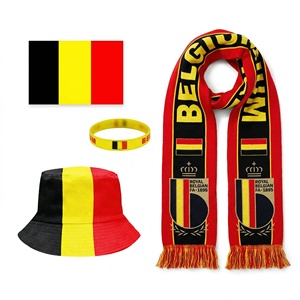 POD Bélgica y 48 Selecciones: Bufandas, Gorras y Gorros con Banderas - 2026 para la Copa América de Fútbol, Accesorios para Aficionados, para Compras Corporativas al por Mayor - Product Image 1
