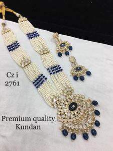 Boucles d'oreilles collier mosaïque Kundan de luxe bijoux éblouissants pour mariages réceptions fêtes anniversaires événements glamour - Product Image 6