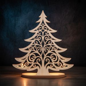 Ornements muraux de Noël en bois pour la décoration de la maison ajoutant un charme festif rustique et une touche naturelle aux intérieurs de vacances - Product Image 6