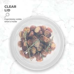 Set di 8 Ciotole in Vetro Borosilicato di Alta Qualità con Coperchi, Ciotole per Insalata Ecologiche Personalizzabili per Feste - Product Image 5