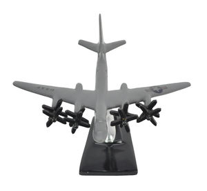 Modèle d'avion Tupolev Tu-95 en aluminium moulé sous pression, artisanat, modèle d'avion décoratif, hélice, objet, revêtement gris avec base - Product Image 6