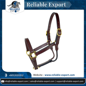 Exportateur indien professionnel de licou de cheval en cuir brun produit de haute qualité du fabricant de cuir expert - Product Image 6