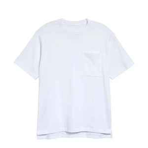 Factory Streetwear Custom Men's T-Shirt 100% algodón de gran tamaño Mock Neck Washed Loose Fit 180gsm Heavy Cotton Men's T-Shirt - Product Image 1