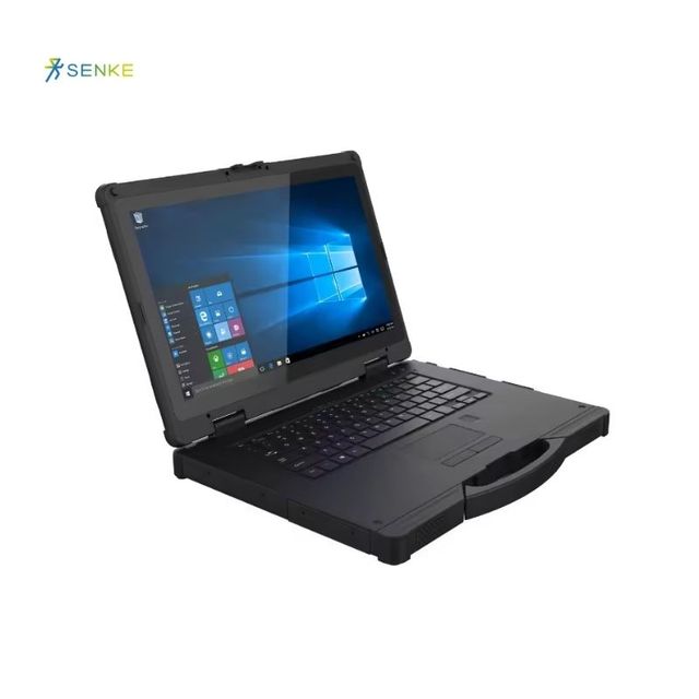 Senke New 14 Inch Brand 2-In-1 Laptop Core I7 Touch Screen SSD 256GB Camera Industry Rugged Laptop with Keyboard