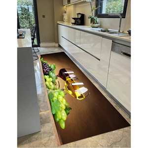 Tapis imprimé motif raisin : Tapis moderne, grand format, pour la décoration intérieure, avec poils doux - Product Image 4