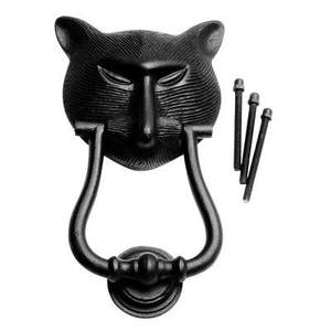 Poignée de porte ronde en laiton noir, design moderne, fixation murale, pour la maison, l'hôtel, la villa, les fenêtres d'école - Product Image 3