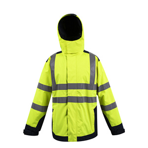 Veste de travail réfléchissante en Polyester haute visibilité poche hiver chaud thermique avertissement de sécurité routière uniforme imperméable vêtements de travail routier - Product Image 6