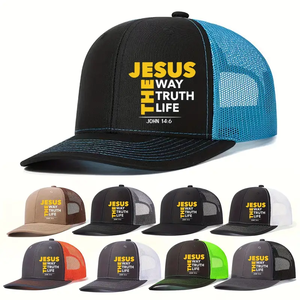 Casquette de camionneur réglable à la mode décontractée pour l'extérieur et l'intérieur avec motif brodé Style d'image de plage de nombreuses occasions - Product Image 3