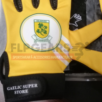 Guantes de fútbol gaélico amarillos de primera calidad, antideslizantes, ligeros, 460 g, con látex de alta retención de aire, para entrenamiento.