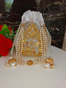 Nouvel arrivage de superbes sacs à main en relief multicolores faits à la main, sacs à main de soirée pour femmes, sacs à main traditionnels Potli String - Product Image 2