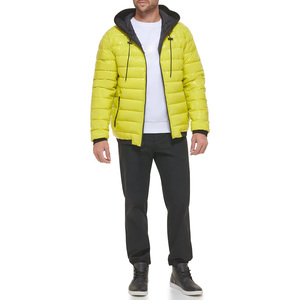 Casual Puffer Hoodie Chaqueta para hombre con bolsillos delanteros Acolchado Cálido Invierno Prendas de abrigo Moda elegante Sudadera con capucha - Product Image 5