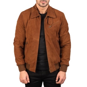 Blouson en cuir pour homme avec poches avant, blouson en cuir d'agneau de qualité supérieure pour un usage décontracté, blousons en cuir BY HI 2026 - Product Image 2