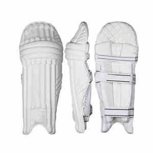 Fancy <b>Cricket</b> Batting Pads <b>White</b> Color Light Weight Sport Wear Customized Heavy Duty <b>Cricket</b> Batting Pads - Product Image 1