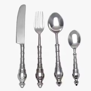 Juego de Cubiertos de Acero Inoxidable para Comedor de Hotel, Tenedor, Cuchillo, Cuchara, Cubiertos para Restaurante, Vajilla para el Hogar - Product Image 1