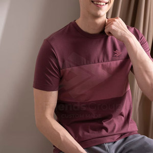 T-shirt décontracté pour homme à manches courtes, col rond, coupe ample, respirant, tricoté 100% coton, style streetwear, délavé à l'acide, sublimation - Product Image 4