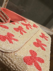MS Handicraft Certified Multicolor Glass Beaded <b>Bag</b> Handle Handheld Casual Hand <b>Bag</b> Indian Handmade Customized Shape <b>Baguette</b> - Product Image 3