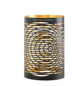 Indian Manufacture <b>Metal</b> Round Votive <b>Candle</b> <b>Holder</b> <b>Black</b> Color New Design for Home and Christmas Tabletop Decoration - Product Image 5