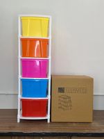 Organizador Modular Apilable de PP, Resistente, Libre de BPA, con Cajones de 3L, 4L y 5L, para Niños, Hogar, Oficina y Baño
