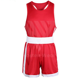 Uniforme de Boxeo Unisex para Hombre a Precio Económico, 100% Poliéster, Ropa de Artes Marciales, Logotipo Personalizado, Servicio OEM, Último Diseño para Adultos - Product Image 3