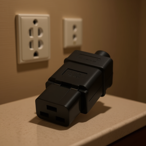 Black 3-Pin Female Travel <b>Adapter</b> <b>Universal</b> Wall Socket for Travel - Product Image 3