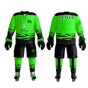 Uniforme de hockey sur glace 100% Polyester vêtements de sport maillot d'équipe uniforme de hockey sur glace uniforme de hockey sur glace de qualité supérieure - Product Image 3