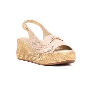 Sandale dorée à talon ouvert PU0070 haut haut avec semelle intérieure en caoutchouc respirant pour le printemps et l'été vêtements de plein air - Product Image 2