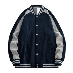 Chaqueta para hombre 2025 Chaqueta universitaria para hombre, abrigo de Campus de moda retro, bordado, suelto, chaqueta de béisbol universitaria informal para hombre - Product Image 4