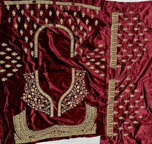 Bridal Lehenga Choli Embroidered in <b>Sequins</b> and Zari work - Product Image 6