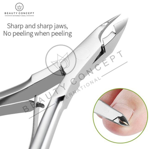 Tijeras para Cutículas de Acero Inoxidable Plateado y Dorado, Alicates para Piel Muerta, Herramienta de Pedicura y Manicura, Apertura de Mandíbula Ancha, Corte de Precisión - Product Image 6