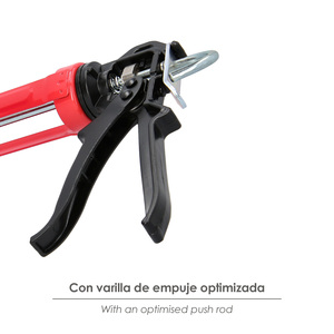 Pistola Professionale in Silicone Rosso/Nero - Product Image 3