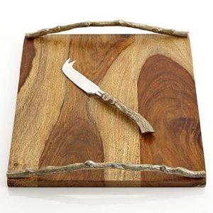 New Luxury Design <b>Food</b> <b>Serving</b> <b>Tray</b> Wooden <b>Tray</b> With Floral Design Metal Handle <b>Serving</b> <b>Tray</b> for Hotel and Restaurant Equipment - Product Image 5
