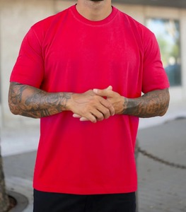 T-shirt pour homme en coton 100% de qualité supérieure, surdimensionné, été 2026, décontracté, col rond, personnalisable - Product Image 4