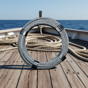 Câble en acier galvanisé 3,0 mm, longueur 280 m, 6 x 7 + 1 brins, résistance minimale à la rupture 5,28 KN, pour la pêche - Product Image 3