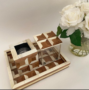 2025 NUEVA LLEGADA RELIGIOSA ARABE INLLAY BAKHOOR QUEMADOR SET con CAJA ACRÍLICA y BANDEJA QUEMADOR DE INCIENSO DE ALTA CALIDAD - Product Image 3