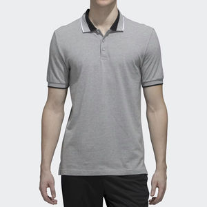 Coton décontracté à manches courtes pour hommes de qualité supérieure pour polo Design solide écologique avec chemise respirante à extrémité solide - Product Image 1