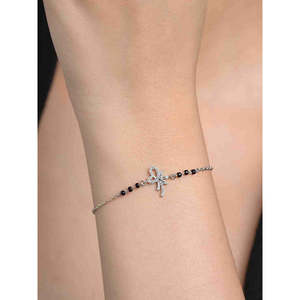 Compre Pulseras Mangalsutra de Plata Pura con Cuentas Finas, Regalo para Esposas - Product Image 4