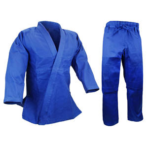 Ventes en gros de tenues de karaté en coton, vêtements de BJJ, tenue de combat durable, ensemble de kimono de BJJ bleu, uniformes d'entraînement fabriqués au Pakistan - Product Image 4