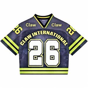 Personnalisé 2025 Nouveau Maillot De Football Américain Impression Numérique Noir Mesh Maillot De Football Haut Maillot Respirant - Product Image 6