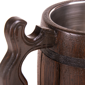 Taza de Café y Té de Madera Ecológica, Hecha a Mano y Duradera, Tapa Hermética, Aislamiento al Vacío - Product Image 3