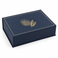 Boîte à cigares en carton rigide magnétique écologique de luxe personnalisée avec insert en plastification brillante