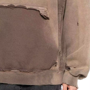 Sudadera con Capucha de Invierno para Hombre, Estilo Urbano, Color Sólido, Logotipo Personalizado Impreso, Teñido Liso, 100% Algodón, Precio Bajo, Todas las Tallas Disponibles - Product Image 4