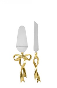 Juego de servidor de pastel de moda con mango decorativo de latón, cuchillo para servir postres, fiesta, boda, comedor, vajilla, herramienta de pastelería, servidor de pasteles - Product Image 3